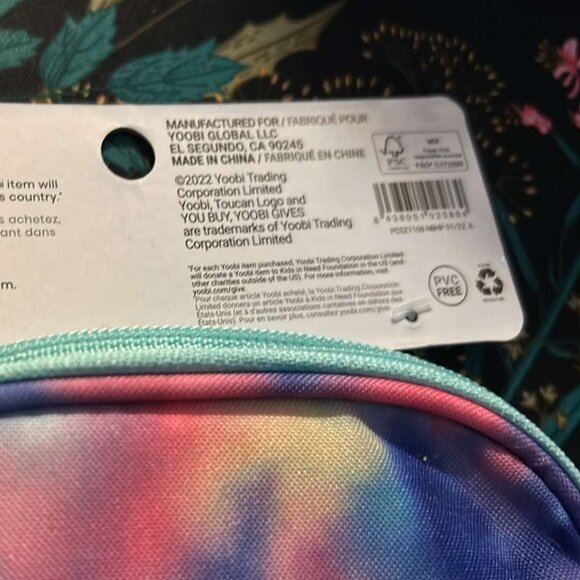 Yoobi Pencil Organizer - Pink, blue, purple tye dye - NEW W/tag - Picture 5 of 7